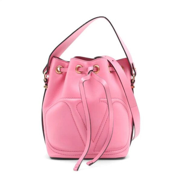 Valentino Garavani Bucket Shoulder Bag Pink - Picture 1 of 15